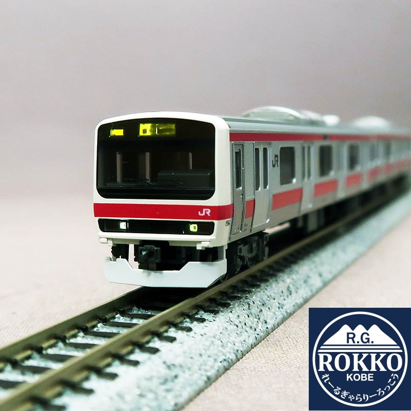 (10-1495+1496) JR 209 series-500 (Keiyo Line color) 10 Casr set ※Equipped with a new slotless motor