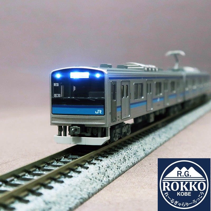 (10-2102) JR 205 series-3100 series Senseki Line color (1-pantograph formation) 4 cars ※Equipped with a new slotless motor