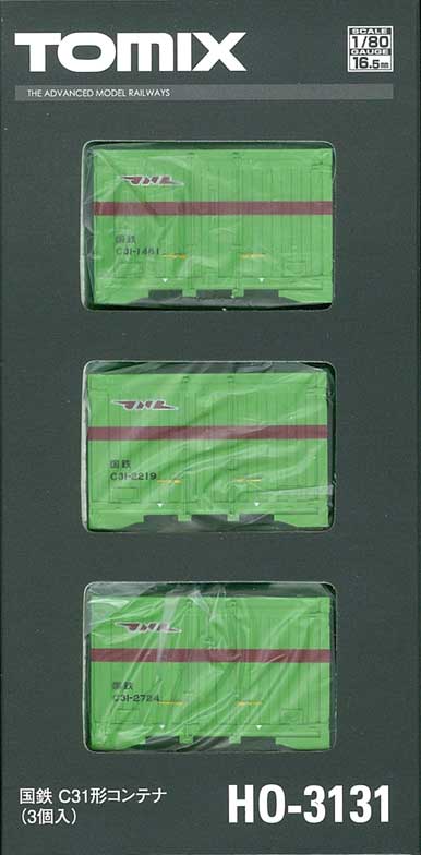 (HO-3131) JNR C31 Container (3 pieces)